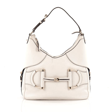 Gucci Web Horsebit Heritage Hobo Leather Medium