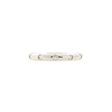 Tiffany & Co. Elsa Peretti 11 Diamond Stacking Band Ring Platinum with Diamonds
