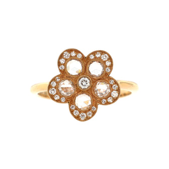 Tiffany & Co. Enchant Garden Flower Ring 18K Rose Gold and Diamonds