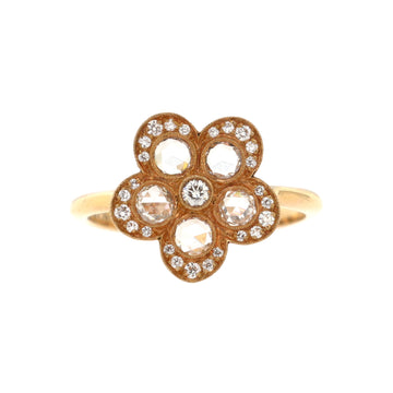 Tiffany & Co. Enchant Garden Flower Ring 18K Rose Gold and Diamonds