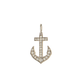 Tiffany & Co. Anchor Pendant Pendant & Charms Platinum with Diamonds