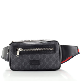Gucci Soft Zip Belt Bag GG Coated Canvas Small