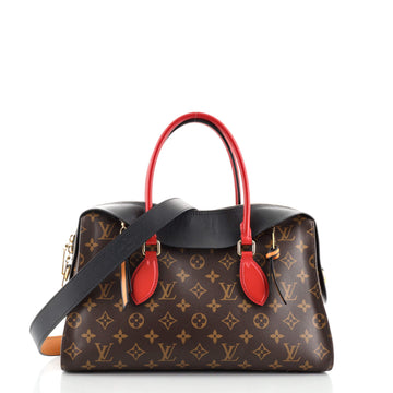 Louis Vuitton Tuileries Handbag Monogram Canvas with Leather