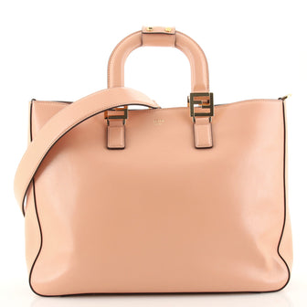 Fendi FF Handle Tote Leather Medium