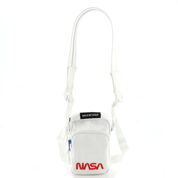 Balenciaga NASA Phone Holder Crossbody Bag Embroidered Canvas