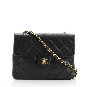 Chanel Vintage Square Classic Flap Bag Quilted Lambskin Small