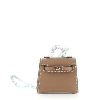 Hermes Kelly Twilly Bag Charm Tadelakt