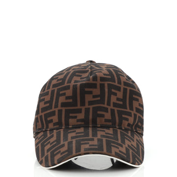 Fendi Logo Baseball Cap Zucca Canvas