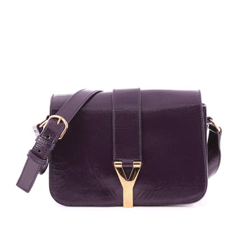 Saint Laurent Chyc Flap Shoulder Bag Patent Medium