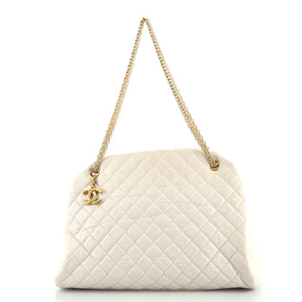 Chanel Just Mademoiselle Bag Quilted Aged Calfskin Large