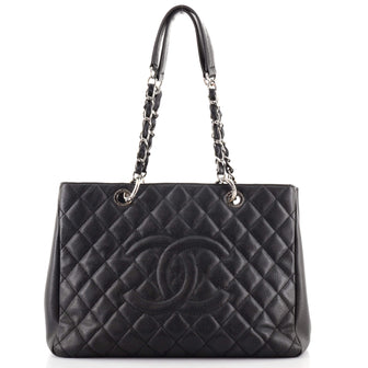 Chanel Grand Shopping Tote Quilted Caviar