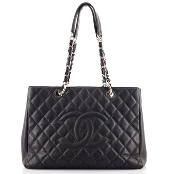 Chanel Grand Shopping Tote Quilted Caviar