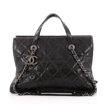 Chanel CC Crave Tote Quilted Glazed Caviar
