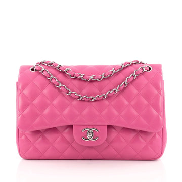 Chanel Classic Double Flap Bag Quilted Lambskin Jumbo