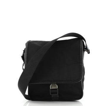 Prada Buckle Messenger Bag Tessuto Small