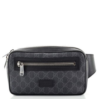 Gucci Soft Zip Belt Bag GG Coated Canvas Small