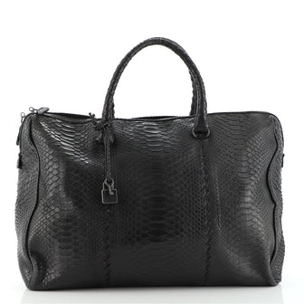 Bottega Veneta Boston Bag	 Python Large