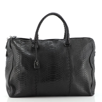 Bottega Veneta Boston Bag	 Python Large