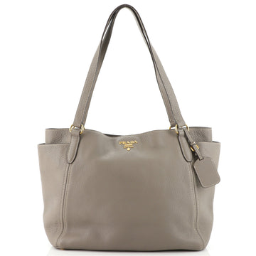 Prada Side Pocket Tote Vitello Daino Medium