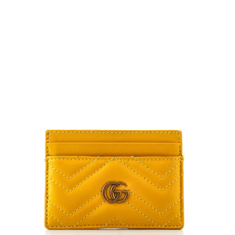 Gucci GG Marmont Card Holder Matelasse Leather