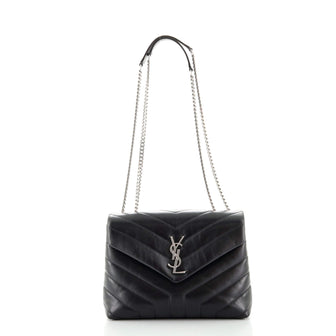 Saint Laurent LouLou Shoulder Bag Matelasse Chevron Leather Small