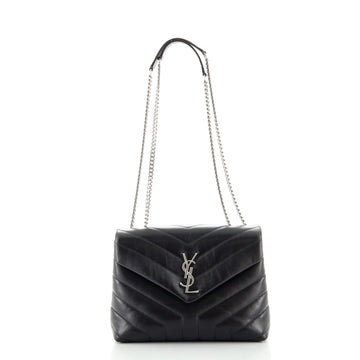 Saint Laurent LouLou Shoulder Bag Matelasse Chevron Leather Small