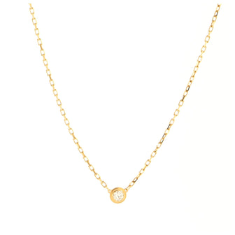 Cartier Diamants Legers Pendant Necklace 18K Yellow Gold with Diamond Small