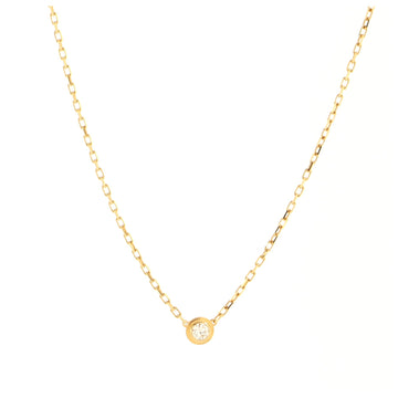 Cartier Diamants Legers Pendant Necklace 18K Yellow Gold with Diamond Small