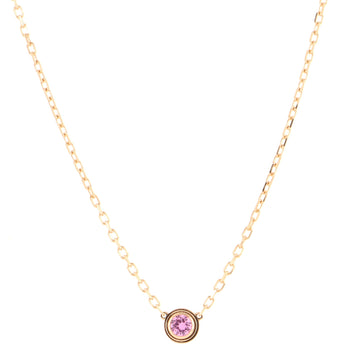 Cartier Cartier D'Amour 1 Pink Sapphire Necklace 18K Rose Gold