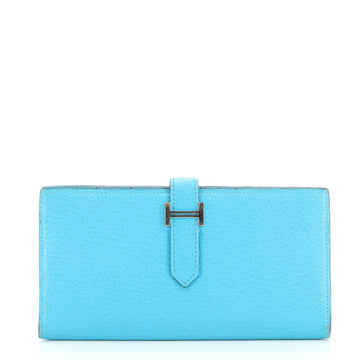 Hermes Bearn Wallet Chevre Mysore Long