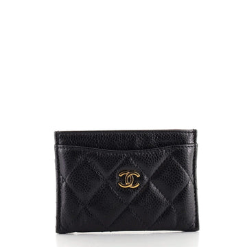 Chanel Classic Card Holder Quilted Caviar