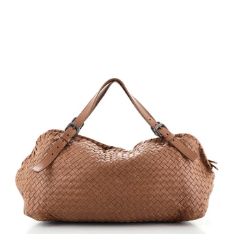 Bottega Veneta Belted Zip Frame Shoulder Bag Intrecciato Nappa Medium