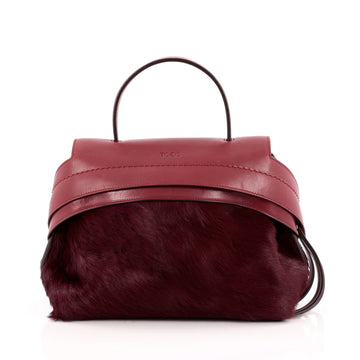 Tod's Convertible Wave Bag Pony Hair Mini