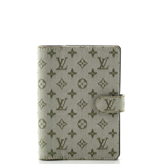 Louis Vuitton Ring Agenda Cover Mini Lin PM