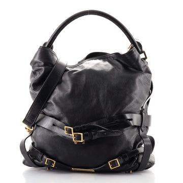 Burberry Bridle Gosford Hobo Leather Medium