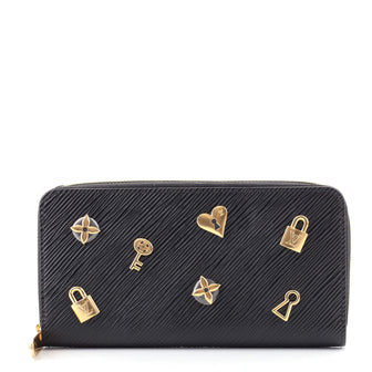 Louis Vuitton Zippy Wallet Love Lock Epi Leather