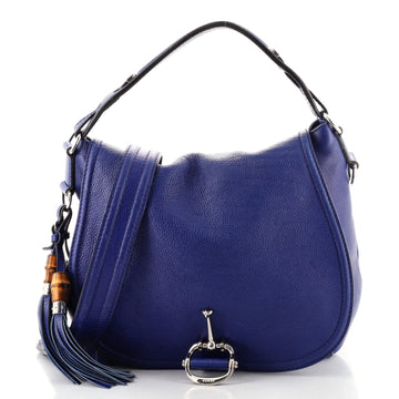 Gucci Techno Horsebit Convertible Hobo Leather Large