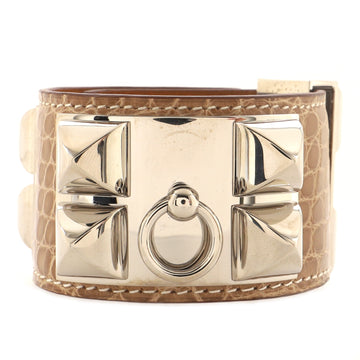 Hermes Collier de Chien Bracelet Matte Alligator