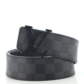 Louis Vuitton LV Initiales Belt Damier Graphite Wide