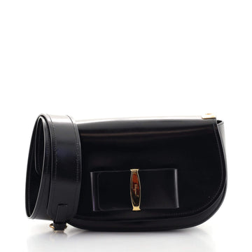 Salvatore Ferragamo Anna Vara Flap Shoulder Bag Leather Medium