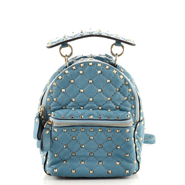 Valentino Rockstud Spike Backpack Quilted Leather Mini