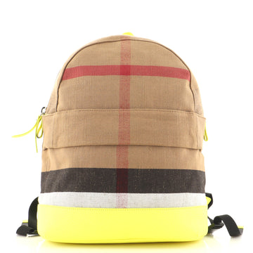 Burberry Kids Pocket Backpack Mega Check Canvas