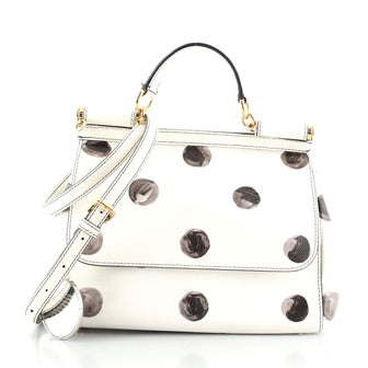 Dolce & Gabbana Miss Sicily Bag Printed Leather Medium