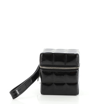 Chanel Rubiks Cube Wristlet Quilted Patent