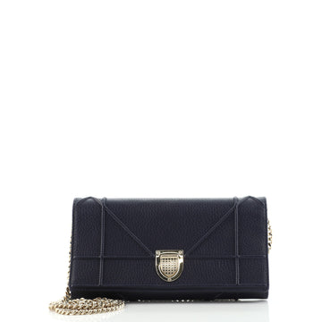 Christian Dior Diorama Croisiere Chain Wallet Grained Calfskin