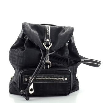 Givenchy Monogram Pocket Buckle Backpack Printed Canvas Small