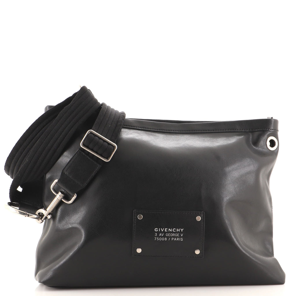 GIVENCHY PARIS ロゴパッチ メッセンジャーバッグ Givenchy Logo Convertible Messenger Bag Leather Large 125007