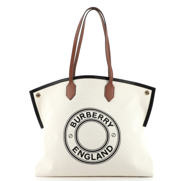 Burberry FW25 Printed canvas shopping bag (8112222 B9368)