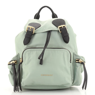 Burberry Rucksack Backpack Nylon with Leather Large