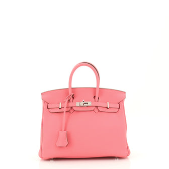 Hermes Birkin Handbag Pink Togo with Palladium Hardware 25